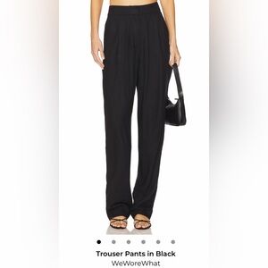 WeWoreWhat Black Linen Blend Trousers - New/Never Worn